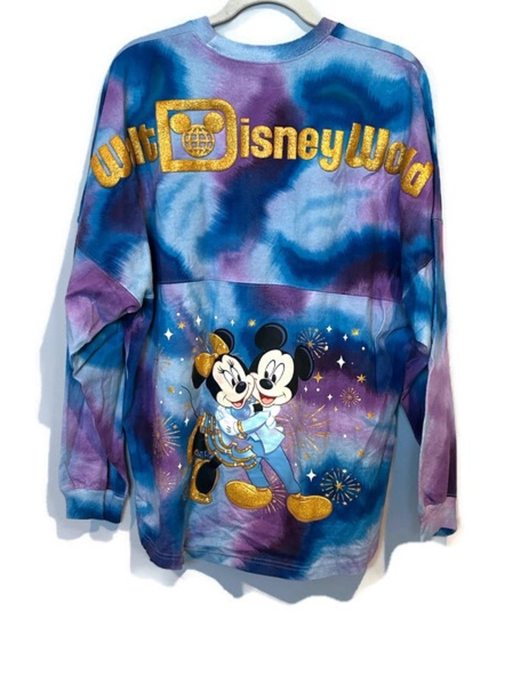 Walt Disney World 50th Anniversary Spirit Jersey Tie-Dye Mickey & Minnie Large
